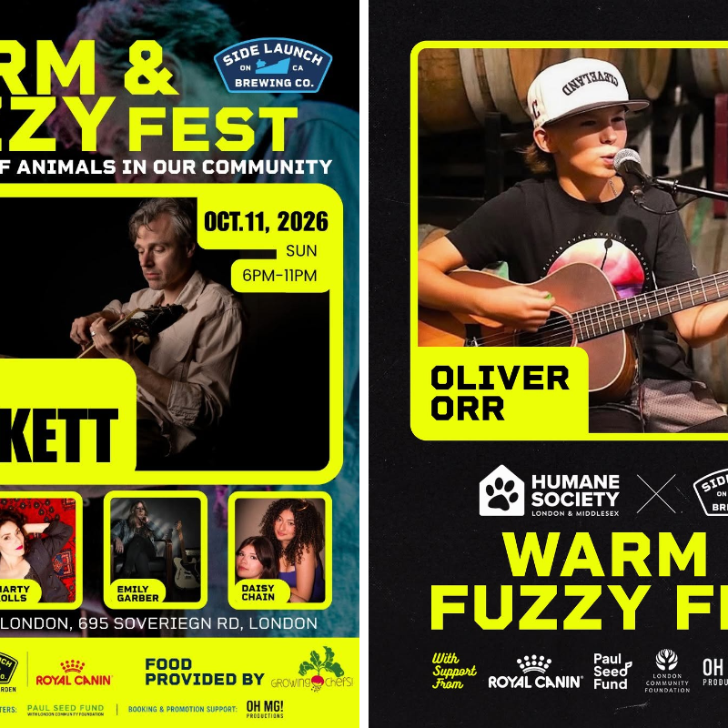 Warm and Fuzzy Fest Brings Joel Plaskett, Indie-Folk, and HSLM Fundraising to Side Launch Beer Garden on Oct. 11
